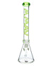 MAV Glass 18" Special Decal Beaker Bong with thick 9mm glass and Cali Bear design, front view