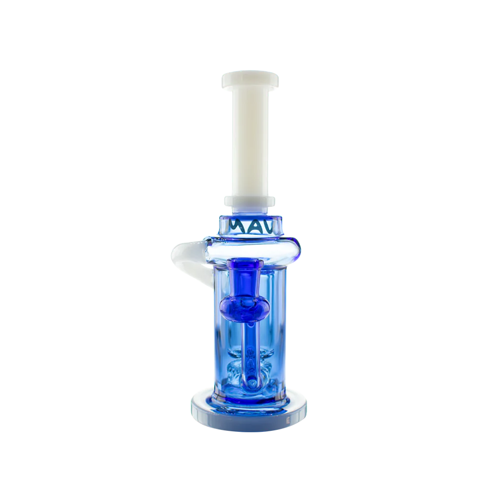 MAV Glass - Abalone Cove Incycler Dab Rig, Single Uptake, 9" Front View on White