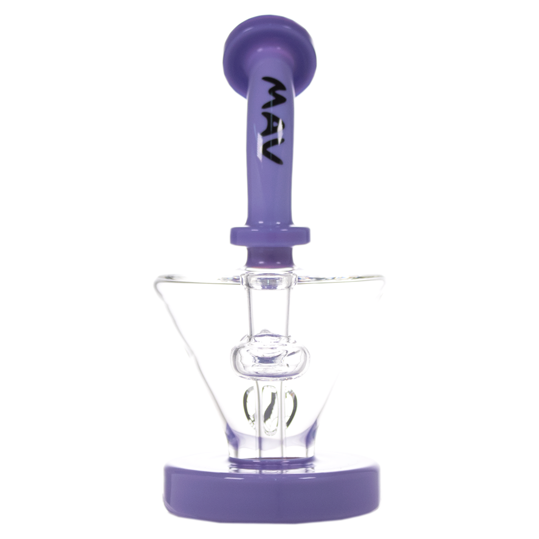 MAV Glass - The Cone Rig with Hole Diffuser, 8" Beaker Design, Front View