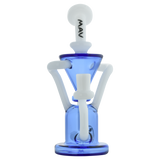 MAV Glass - The Humboldt Dab Rig with Vortex Percolator in Blue - Front View
