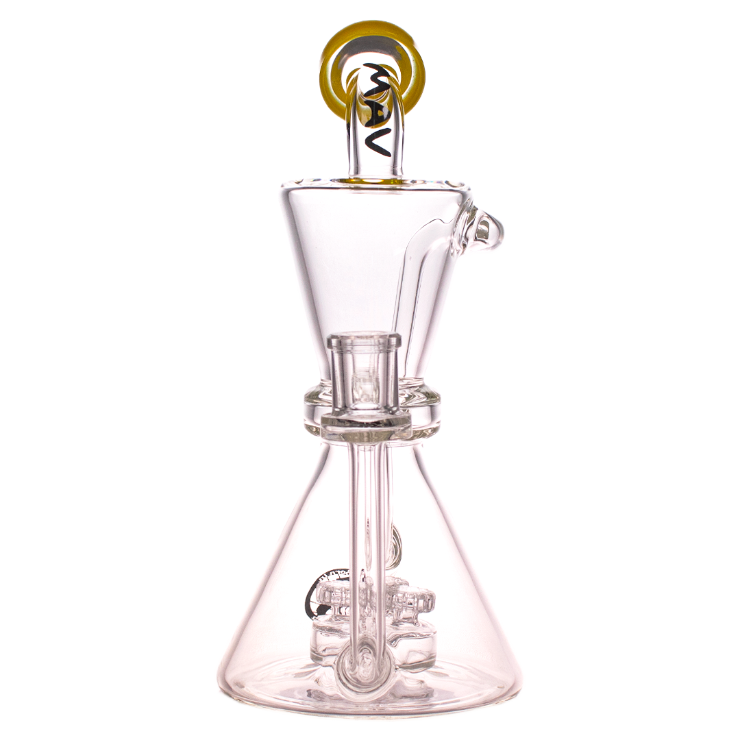 MAV Glass - The Shasta Dab Rig with Vortex Percolator and Female Joint, Front View