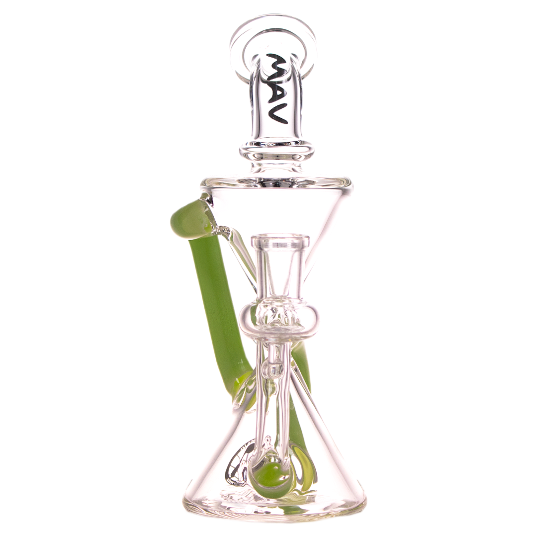 MAV Glass - The Zuma Recycler Dab Rig with Vortex Percolator, 9" Height, 14mm Joint