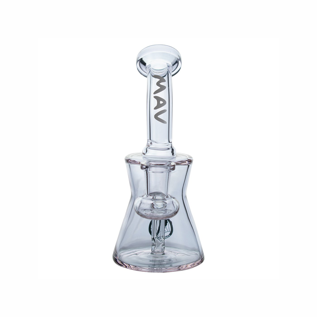 MAV Glass Sacramento Beaker Bong, 6" Height, 14mm Joint, Front View on White Background