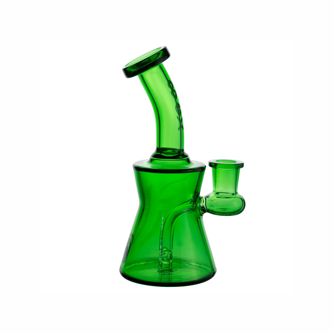 MAV Glass Sacramento Beaker Bong in Forest Green with 14mm Joint - Front View