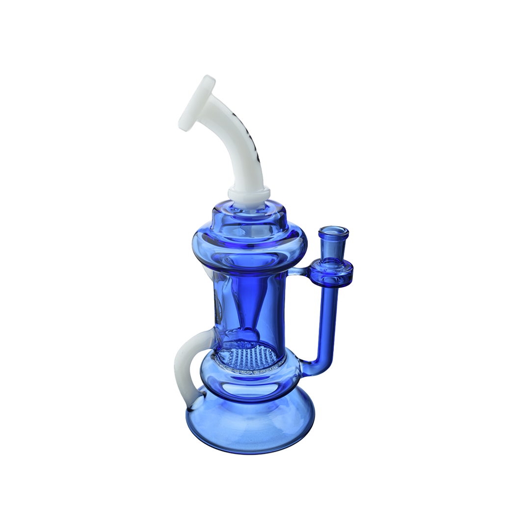 MAV Glass The Big Bear Recycler Dab Rig with Honeycomb Percolator, 9.5" Tall, Glass on Glass Joint