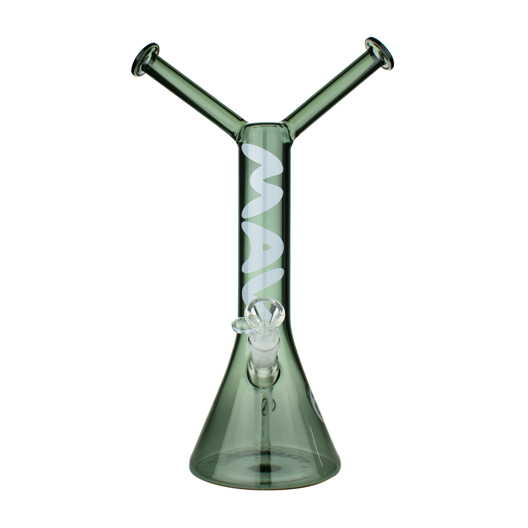 MAV Glass The Original Bestie Bong in Black with Beaker Design and 14mm Joint
