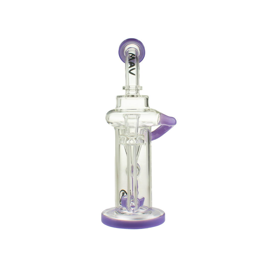 MAV Glass The Pch Recycler Dab Rig with Vortex Percolator, 14mm Female Joint, and Beaker Base