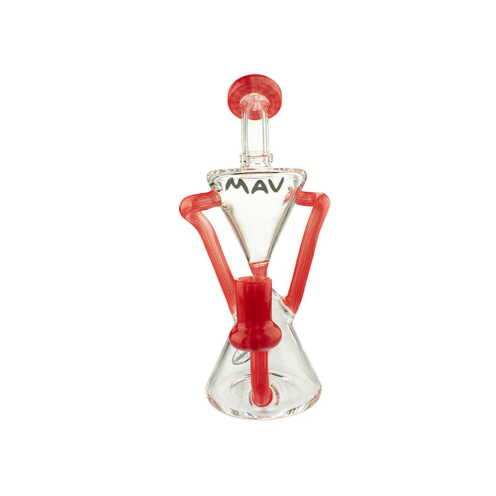MAV Glass The Zuma Recycler Dab Rig with Vortex Percolator and Glass on Glass Joint