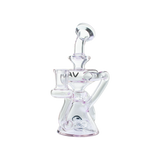 MAV Glass Ventura Recycler Dab Rig in Purple with Beaker Design, 10" Height, 14mm Female Joint