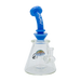 MAV Glass Wig Wag Reversal UFO Bent Neck Pyramid Bong in Lavender with Showerhead Percolator