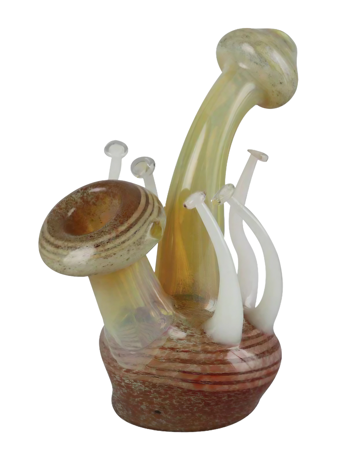 Fungi Inspired Glass Water Bubbler