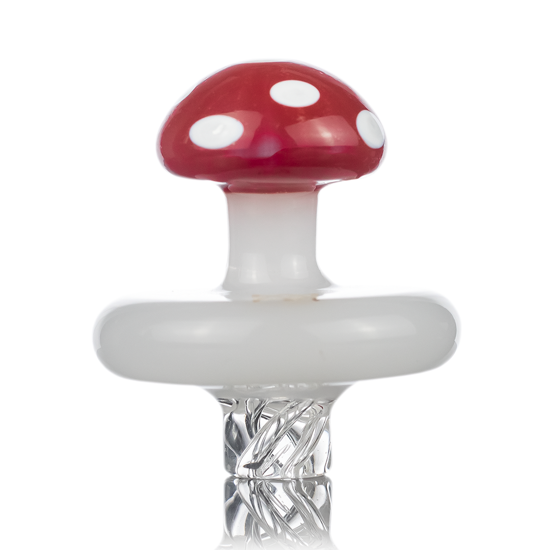 MJ Arsenal Mushroom Style Quartz Carb Cap for Dab Rigs - Front View on White Background