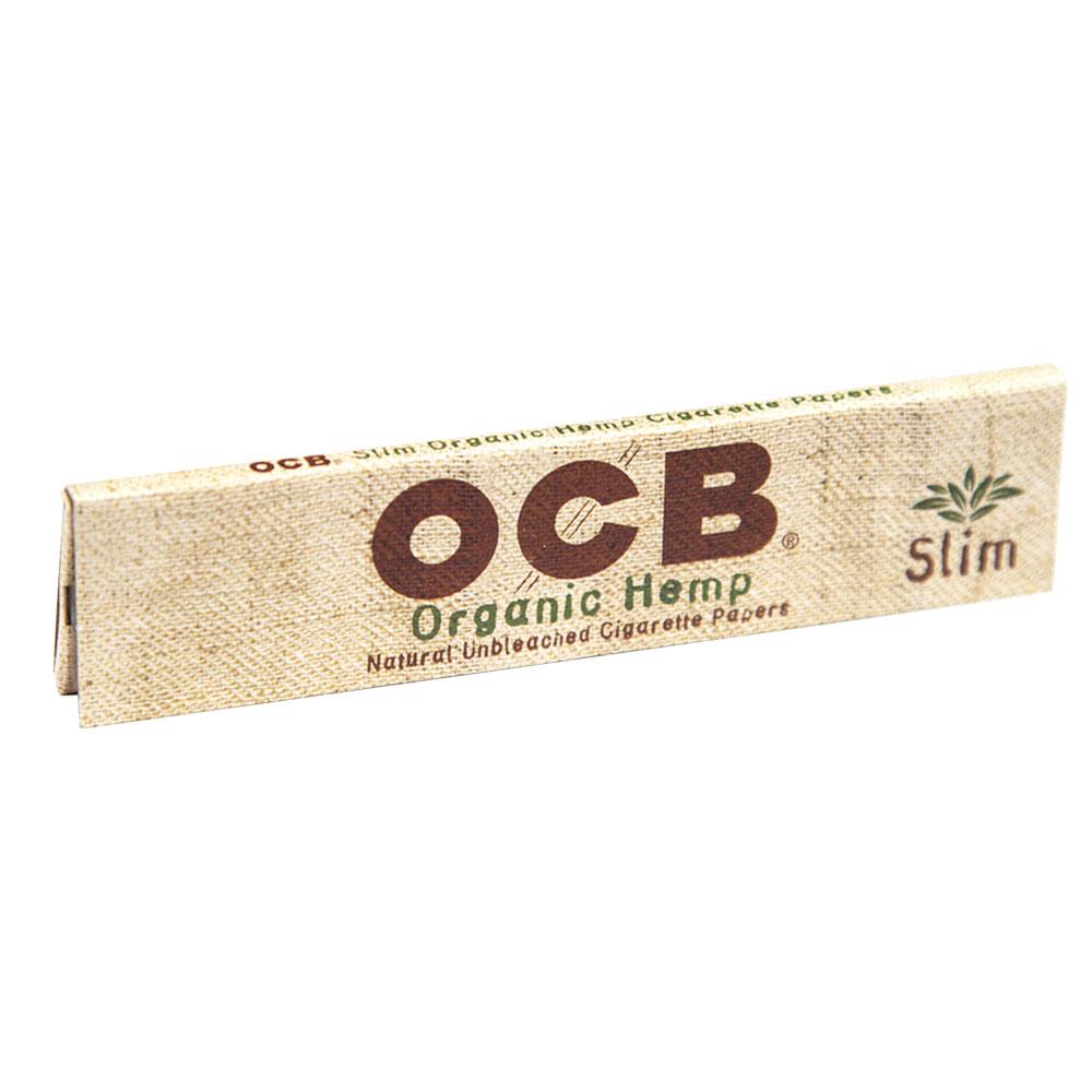 OCB Organic Hemp 1 1/4" Rolling Papers 24 Pack front view on white background