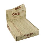 OCB Organic Hemp Slim Rolling Papers 24 Pack display box open from top view