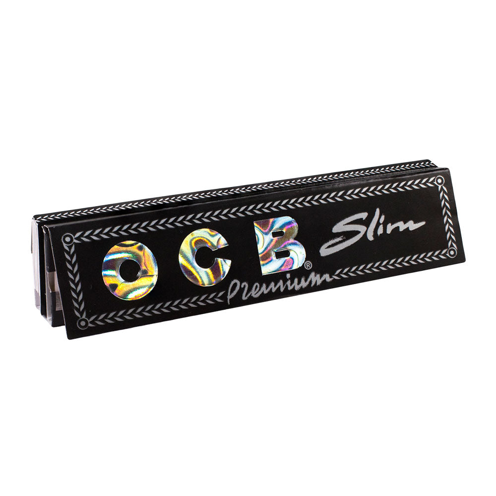 OCB Premium Slim Rolling Papers Pack - 24 Booklets, Front View