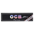 OCB Premium Slim Rolling Papers & Tips, 24 Pack Front View on White Background