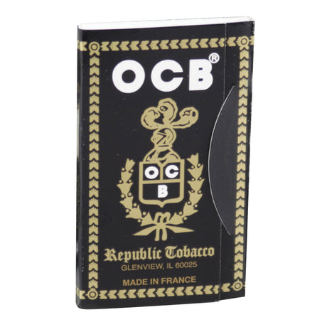 OCB Ungummed Cigarette Papers 1 1/2" Size 24 Pack Front View on White Background