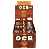 OCB Virgin Roll Kit 20 Pack display box open to show rolling papers and tips