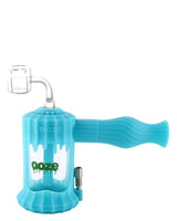 Ooze Clobb 4 in 1 Silicone Pipe in Teal for Dry Herbs and Concentrates with Glass Bowl
