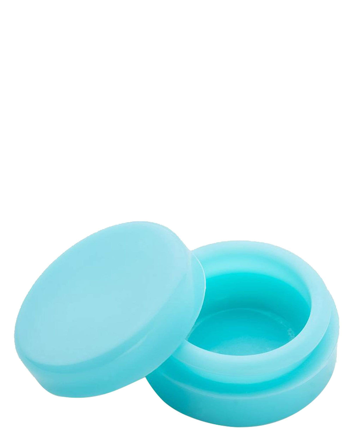 Ooze - Ozone Silicone Bong in Teal, Top View Showing Stash Storage Feature