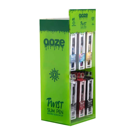 Ooze Slim Twist Battery with Charger 48-Pack Display, Portable 510 Thread Vaporizers
