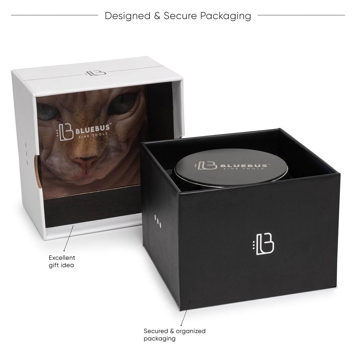 GAC 2.5" Ceramic Herb Grinder by Blue Bus Fine Tools in Secure Packaging