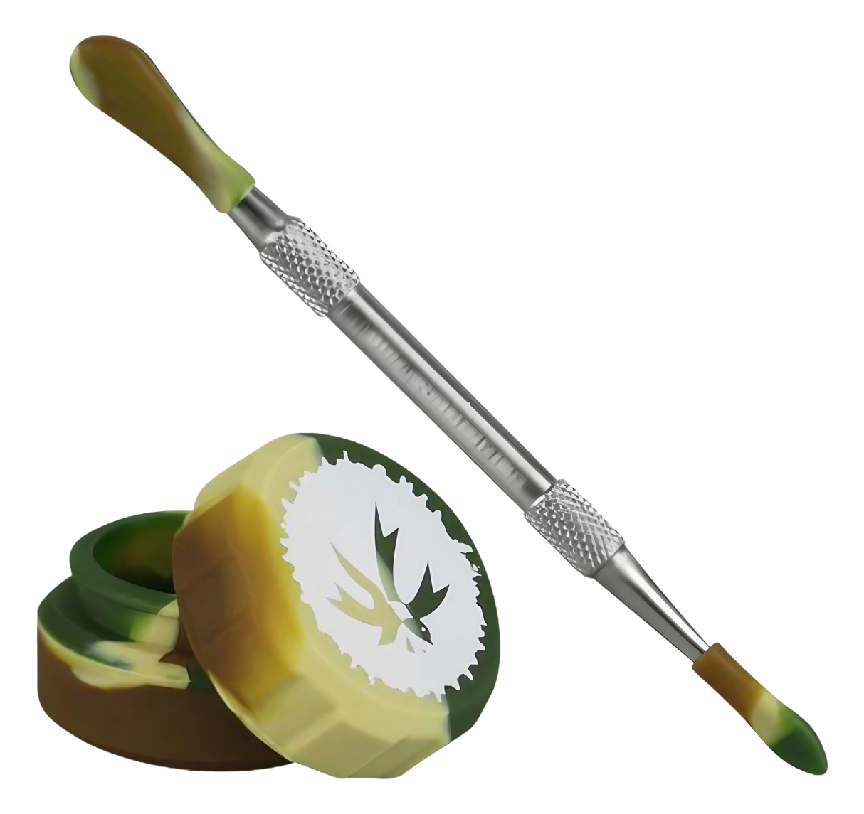 Piecemaker Kube Silicone Dab Rig with Quartz Banger and Sealable Lid, Compact Design