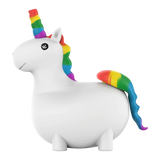 PieceMaker UniKorn Silicone Unicorn Bong with Rainbow Mane and Tail, 6" Tall
