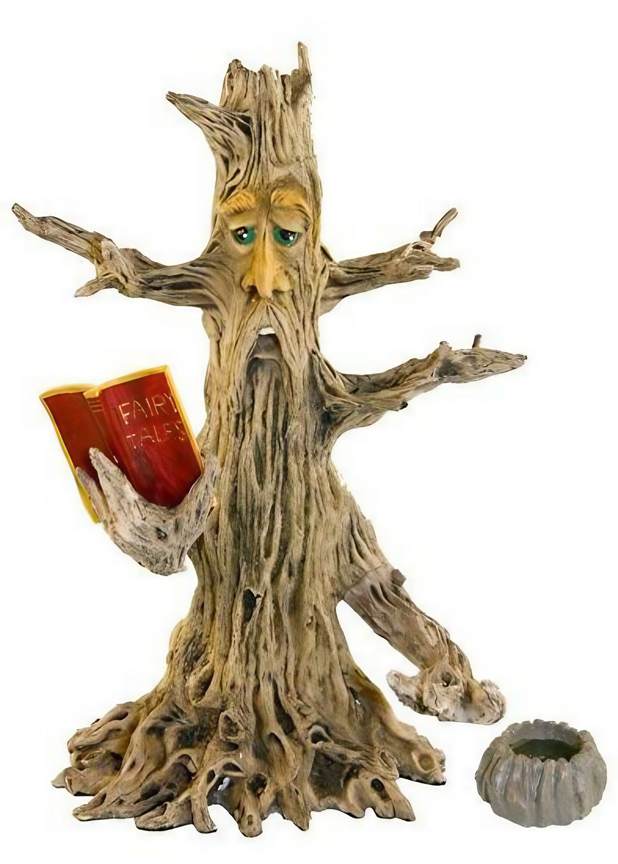 11" Poet Tree Man Incense Burner with detailed polyresin design, front view