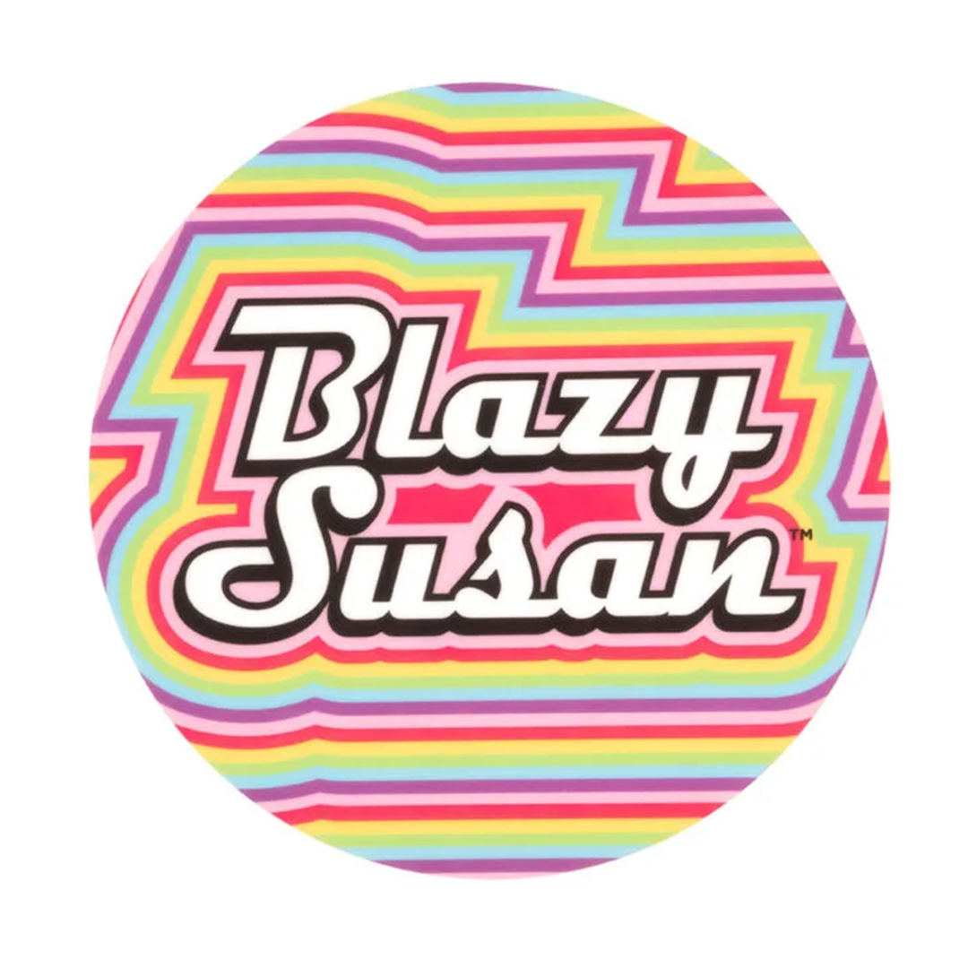 Blazy Susan Silicone 8" Dab Mat, Rainbow Variant, for Glass Protection & Portability
