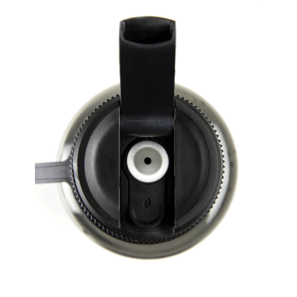 Top view of Puffco Budsy Water Bottle Water Pipe, 9.5" height, 14mm joint, portable design