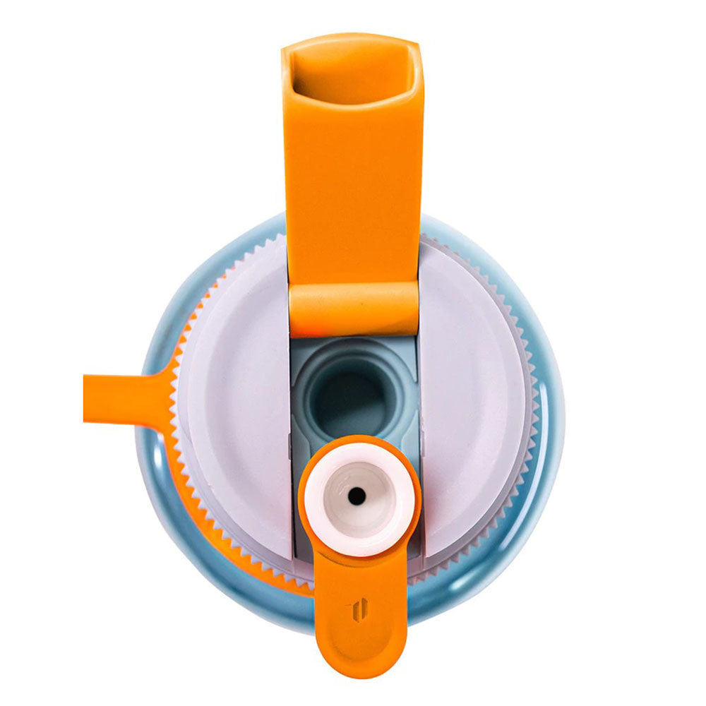 Puffco Budsy Water Bottle Pipe, 9.5" 14mm F, Portable Design, Top View