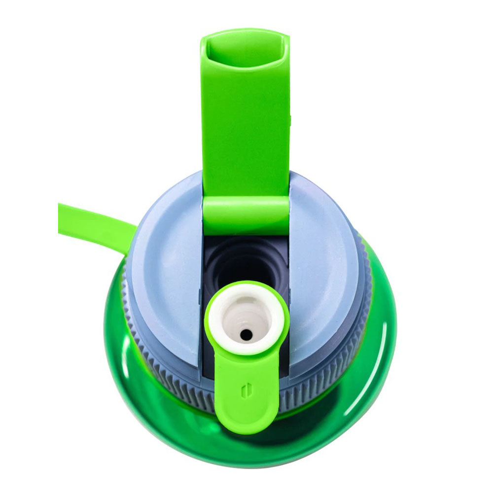 Puffco Budsy Water Bottle Water Pipe 9.5" with 14mm Female Joint, Portable Design, Top View