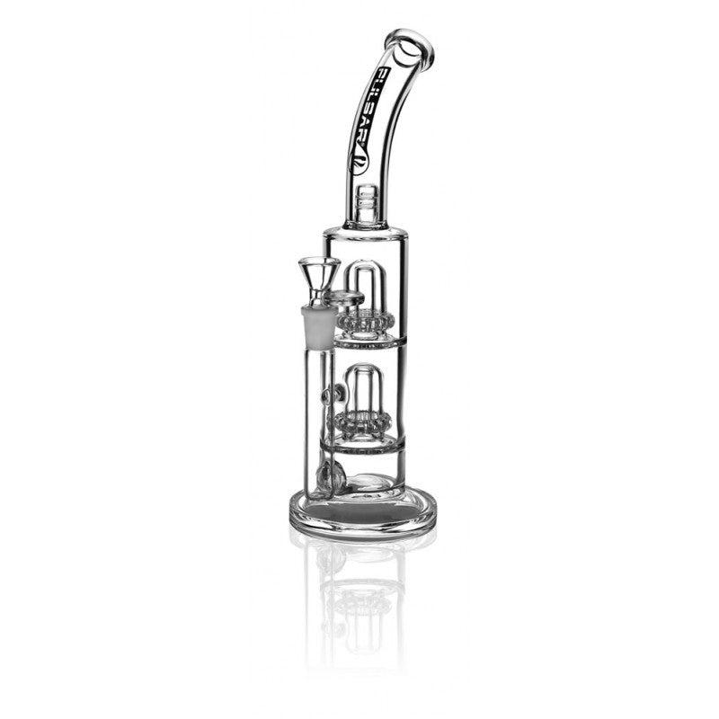 Pulsar Double Showerhead Bong | 11 Inch