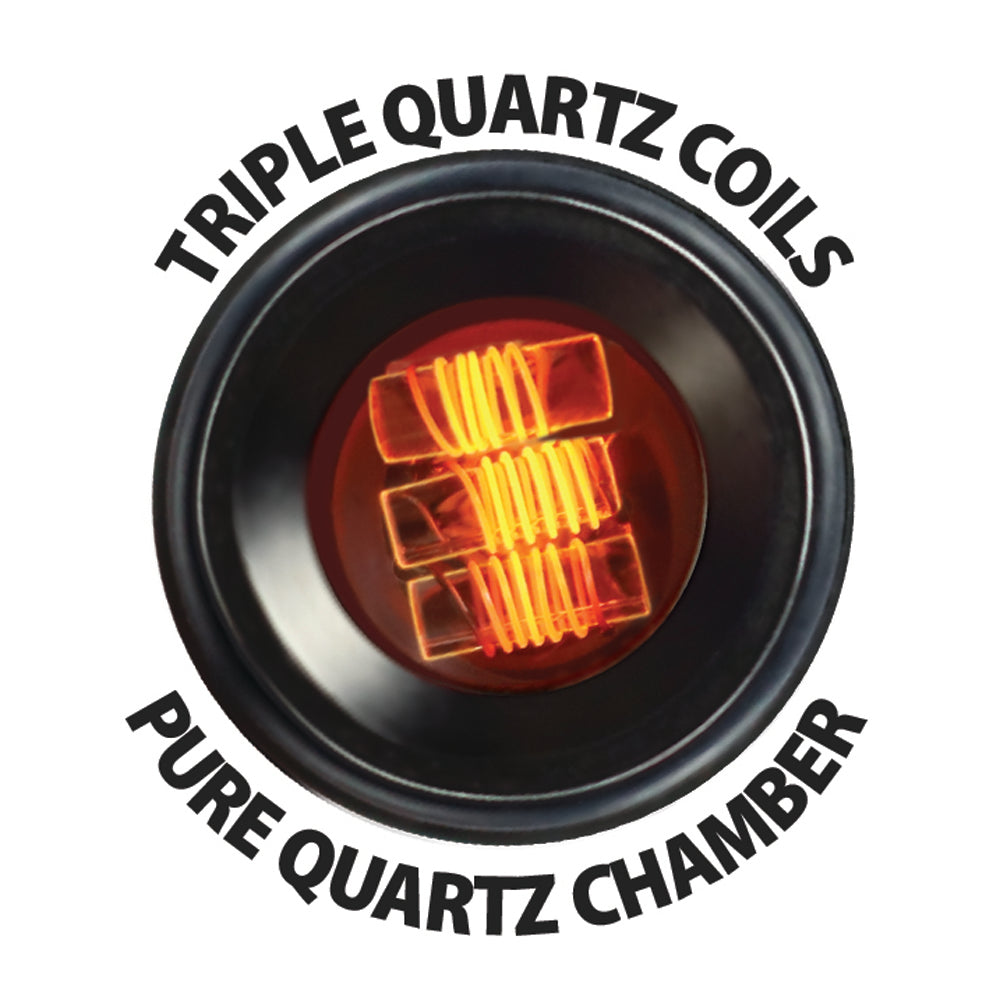 Pulsar APX Wax V3 Vaporizer with Triple Quartz Coils and Pure Quartz Chamber