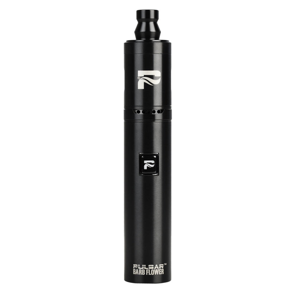 Pulsar Barb Flower Herb Vaporizer Kit in black, compact design, front view on white background