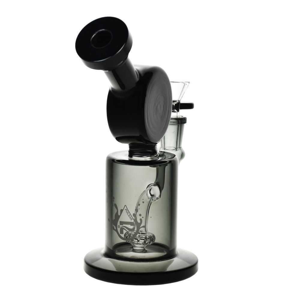 Pulsar Double Vision Water Pipe in assorted colors, borosilicate glass, angled side view