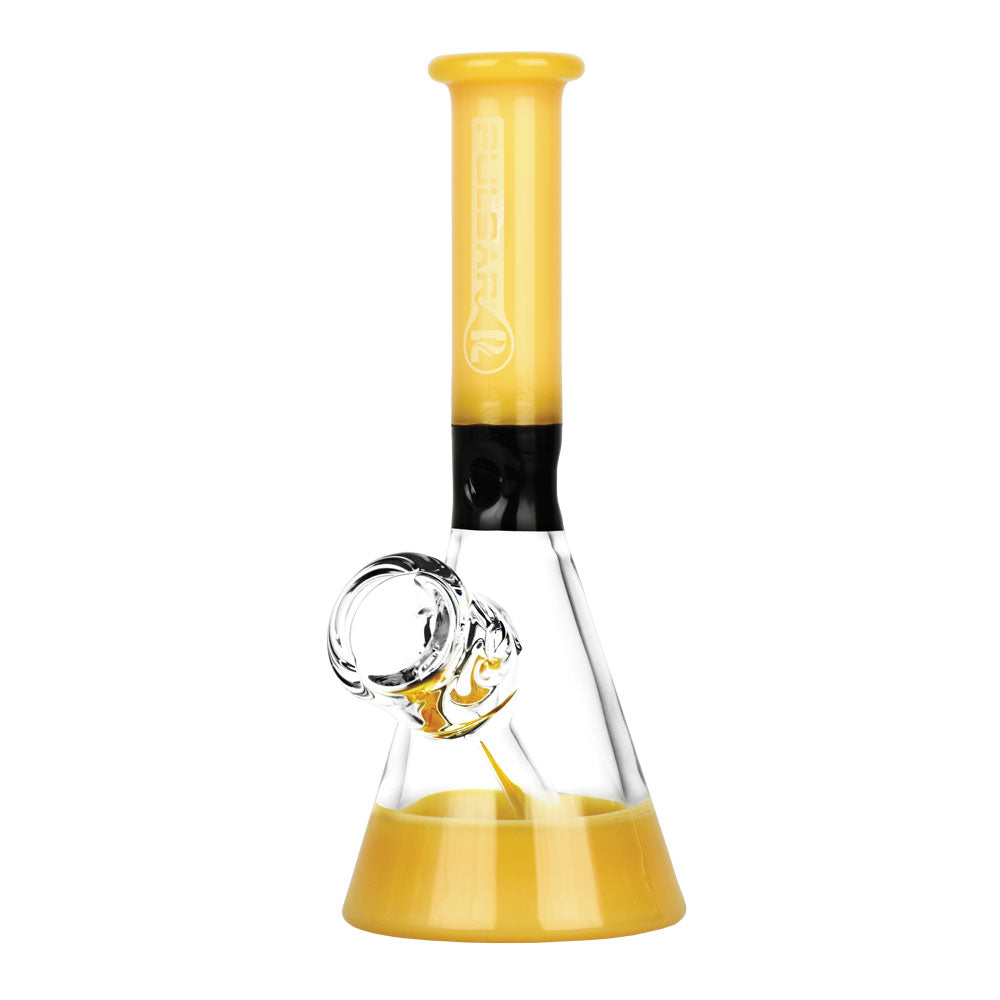 Pulsar Fixed Bowl Mini Beaker Bong | Yellow