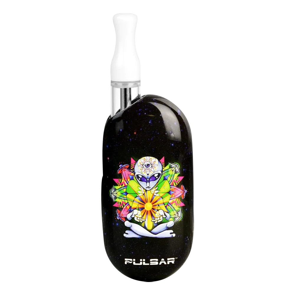 Pulsar Obi Auto-Draw Battery with Alien Design, Portable and Rechargeable, Front View