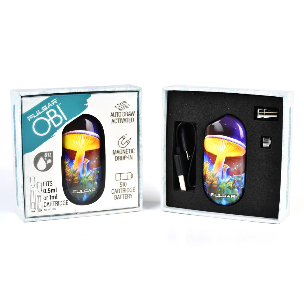 Pulsar Obi Vaporizer with Auto-Draw, Magnetic Drop-In Battery, and Packaging