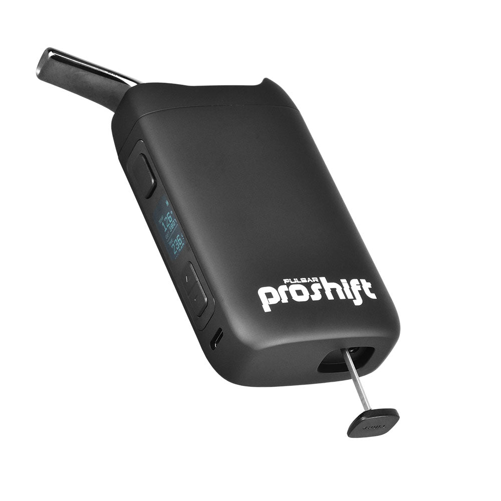 Pulsar ProShift Dry Herb Vaporizer with 3000mAh battery, angled view on white background
