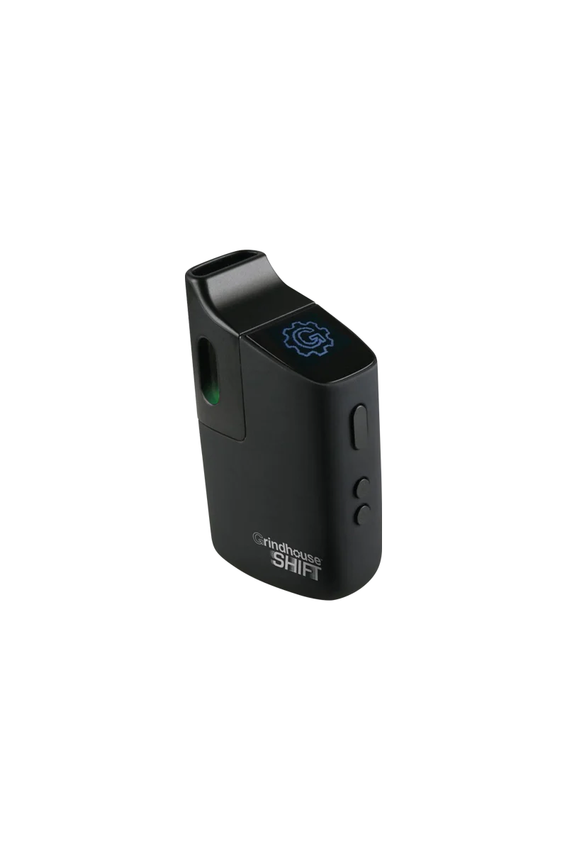 Pulsar Shift Vaporizer in black, 3" quartz, battery-powered for dry herbs and concentrates, front view