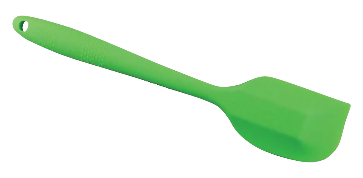Pulsar 11" Silicone Spatula in Green, Durable Kitchen Tool, Easy to Clean, Side View