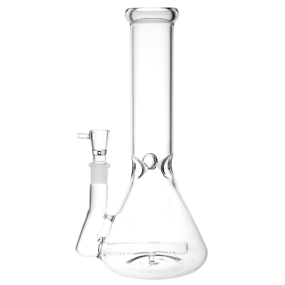 Purity Inline Perc Beaker Bong, 12" Heavy Wall Borosilicate Glass, 90 Degree Joint