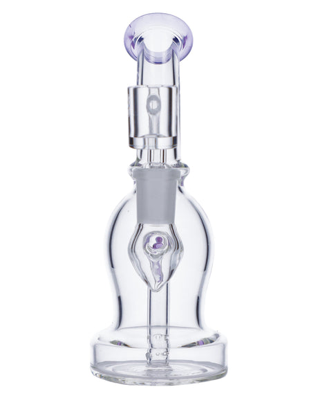 Quartz Banger Dab Rig by Valiant Distribution, 7" height, 90 degree joint, front view on white background
