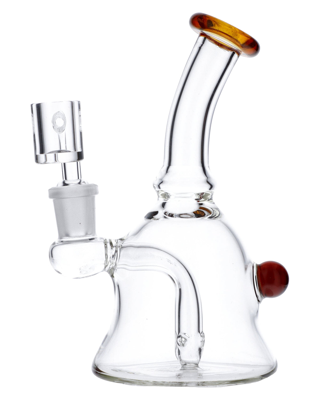 Valiant Distribution Quartz Banger Dab Rig, 7" Beaker with 90 Degree Joint, Assorted Color Accents