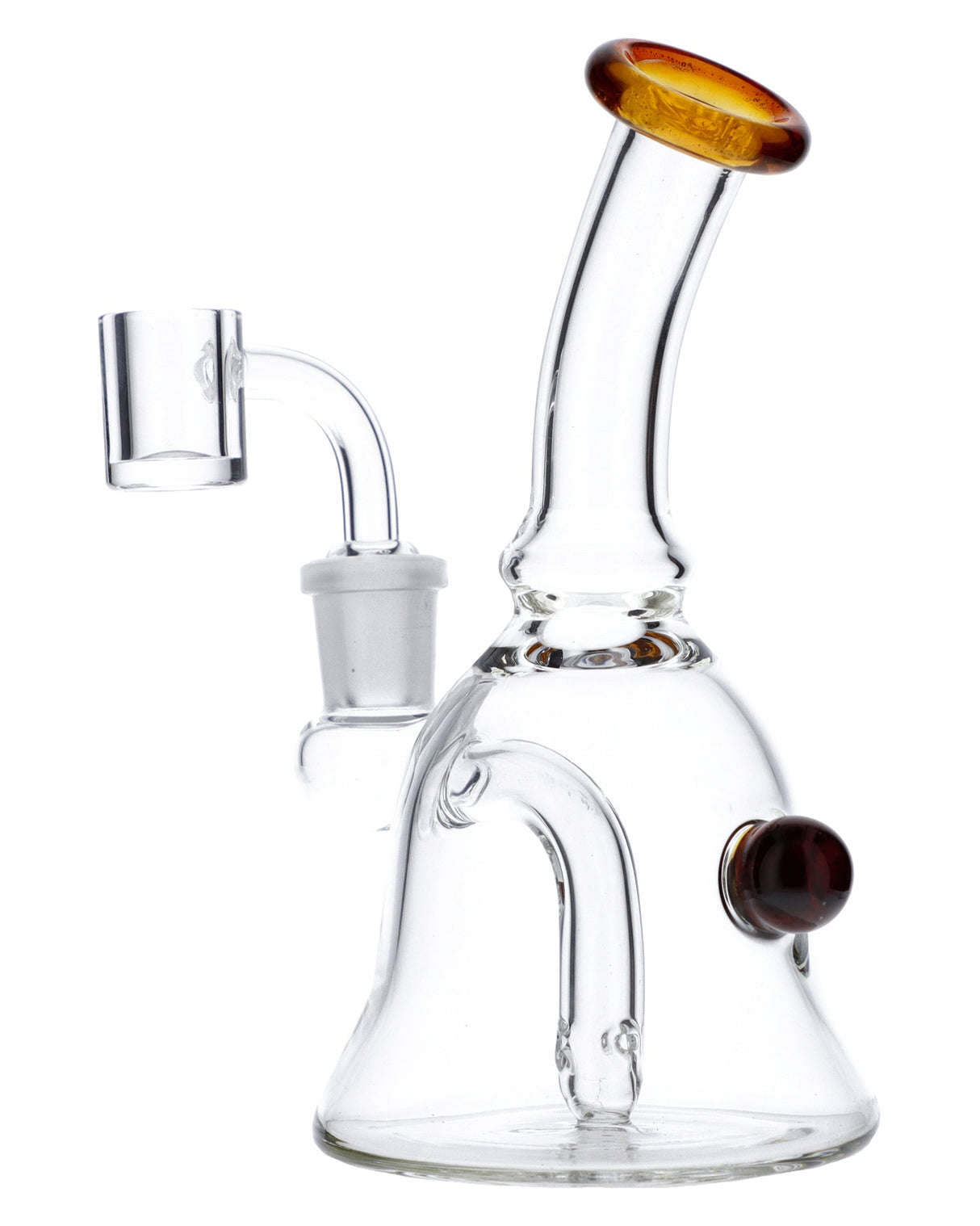 Quartz Banger Dab Rig by Valiant Distribution, Beaker Design with Glass on Glass Joint