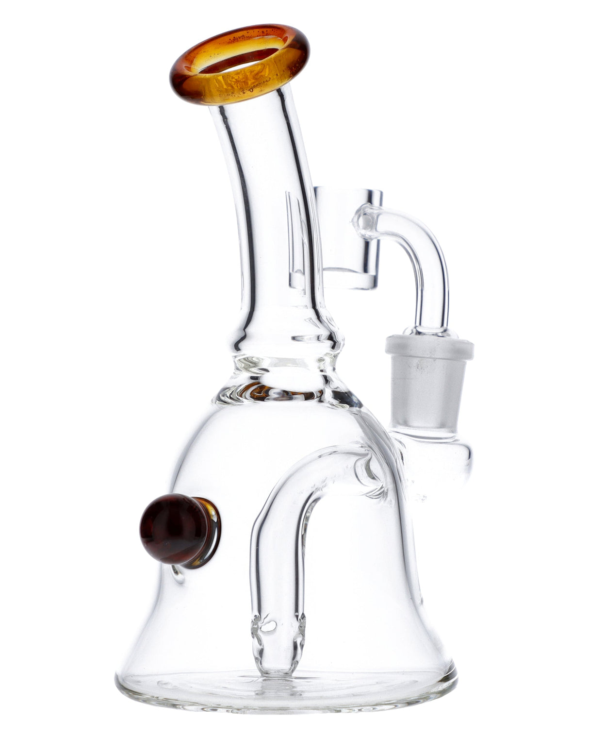 Valiant Distribution Quartz Banger Dab Rig with Beaker Design, 90 Degree Joint, Front View