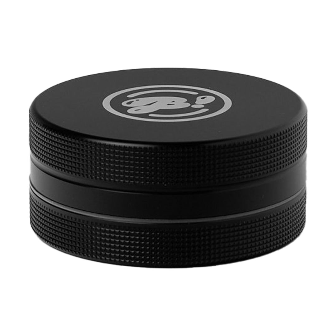BIGFUN! Medium 2pc Grinder in Black - Front View with Textured Grip