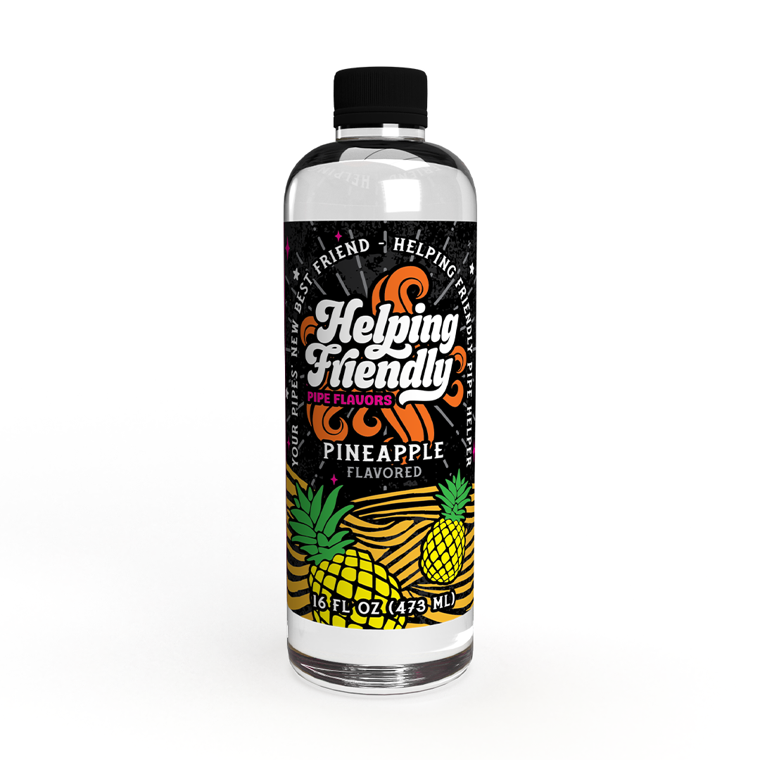 Helping Friendly Pineapple Flavored Pipe Cleaner, 16 fl oz Bottle - Front View